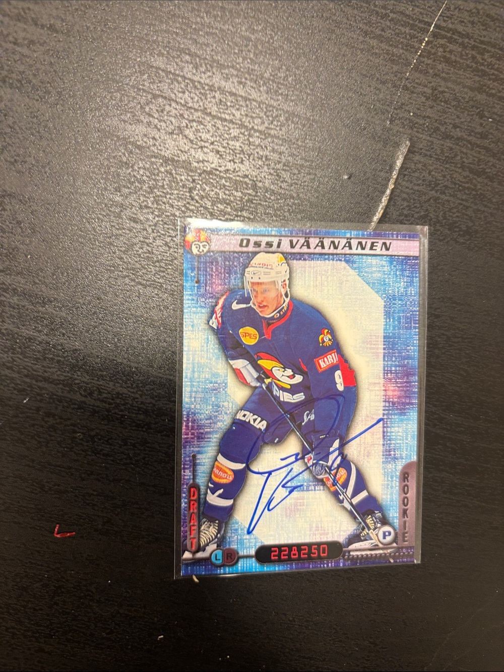 Ossi Väänänen Autographed Rookie Trading Card - autographed